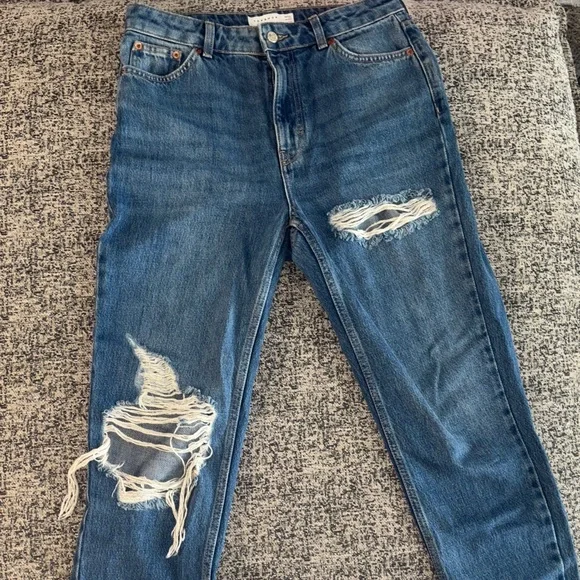 Top Shop Ankle Mom Jeans sz W 30 L 30 - Picture 4 of 7